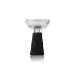 Galaxy Glass Phunnel Hookah Bowl Chillum - 3 Grooves Black - Image 3