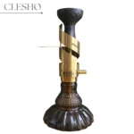 COCOYAYA Mini Ferro Series Tony Hookah Golden – Grey Base with Carry Bag
