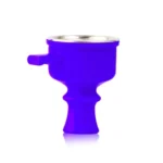 Silicone Pull Drawer Hookah Chillum with Tray – Blue - Image 2