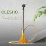 Sultan Terminator Hookah GB1 - Amber Base with Gold Stem - Image 2