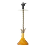 Sultan Terminator Hookah GB1 - Amber Base with Gold Stem - Image 3