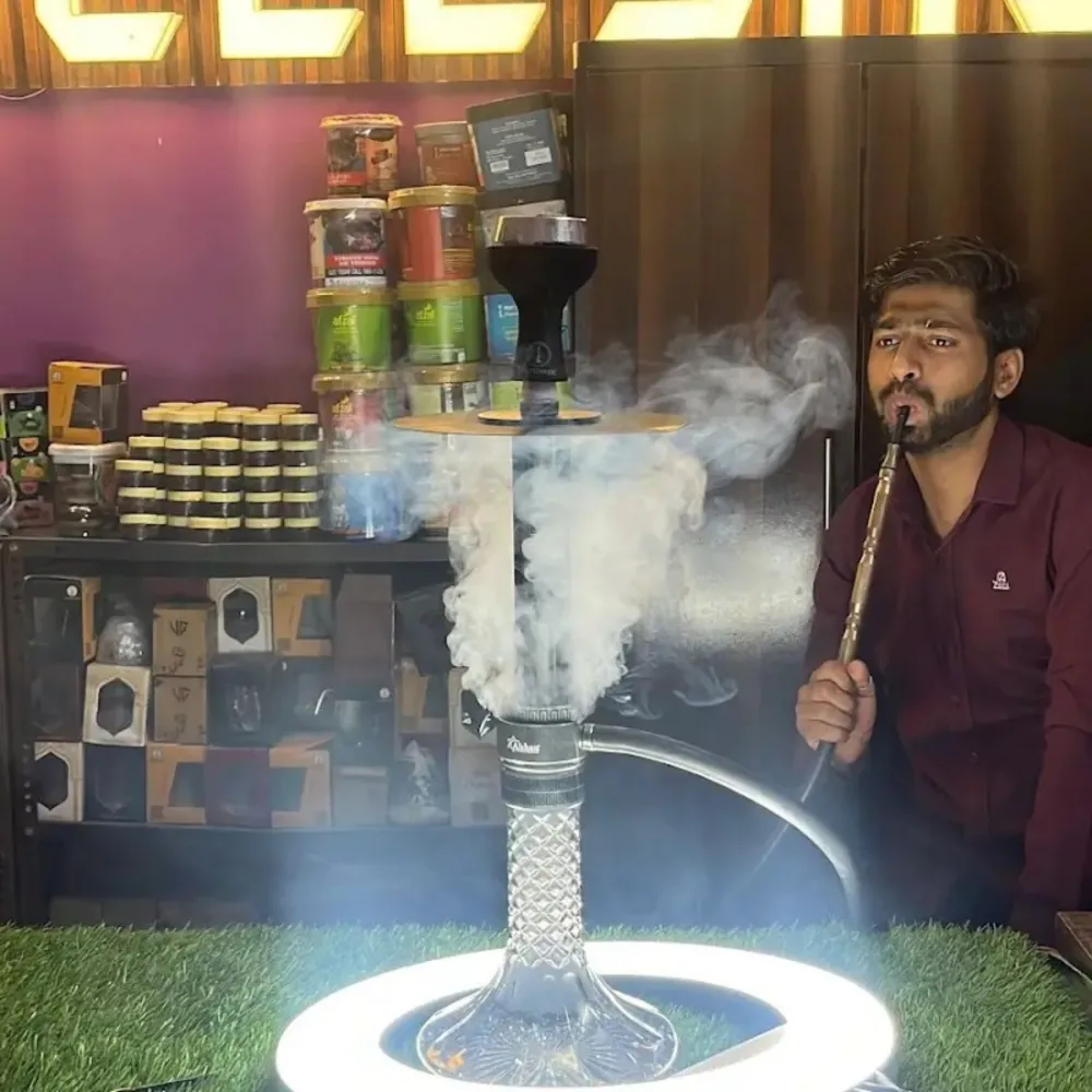 Terminater-hookah.webp Qube Shisha Terminator Hookah – India’s First Dual X-Function Hookah 🔥 - Image 1