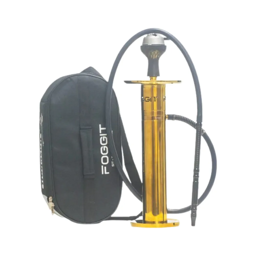 VG-BB-Smoke-Tower-Hookah-with-Bag-Golden.webp VG France Hookah - 23 Inches (Golden) - Image 1