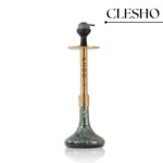 VG Sikander Hookah – Premium Gold Stem with Green Glass Base - Image 3