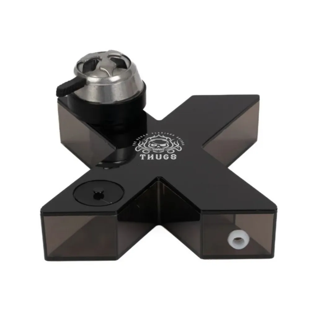 X-Shape-Car-Hookah-Fancy-Design-Black.webp X Shape Car Hookah – Black Edition - Image 1