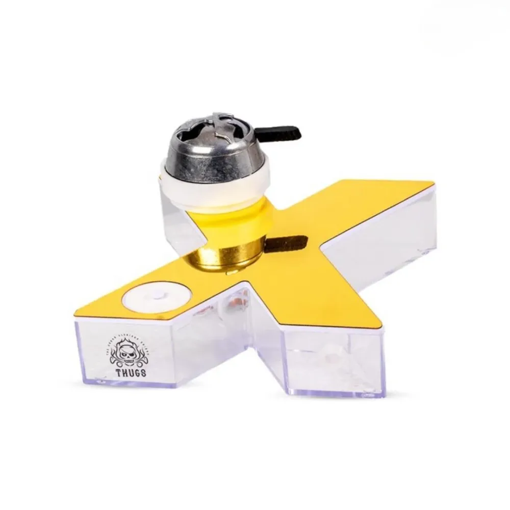 X-Shape-Car-Hookah-Gold.webp X Shape Car Hookah – Gold Edition - Image 1