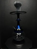 12 Star Hookah 20 Inch with Transparent Base & Red Stem | Multi-Vent Design - Image 5