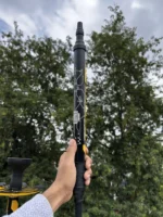 El Bomber Jack Hookah – Yellow Stem with Transparent Base (30 Inches) - Image 3