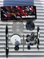 El Bomber White stem with Transparent Base - Image 2