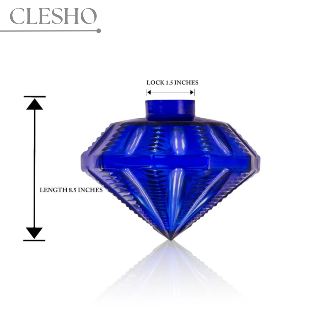 oduman-10.png VG France Gemstone Hookah Replacement Base - Blue | Without Lock - Image 1