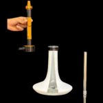 Stimux Pro Hookah | Gold Stem with White Base - Image 2