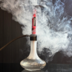 Alishan Hookah – 25 Inch | Red Stem with Transparent Base - Image 2