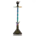Sultan Igor Hookah with 2 Bags – Rainbow Stem / Emerald Green Base | 32-Inch Premium Hookah - Image 3