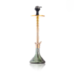 Sultan Igor Hookah with 2 Bags – Golden Stem / Emerald Green Base | 32-Inch Premium Hookah - Image 2