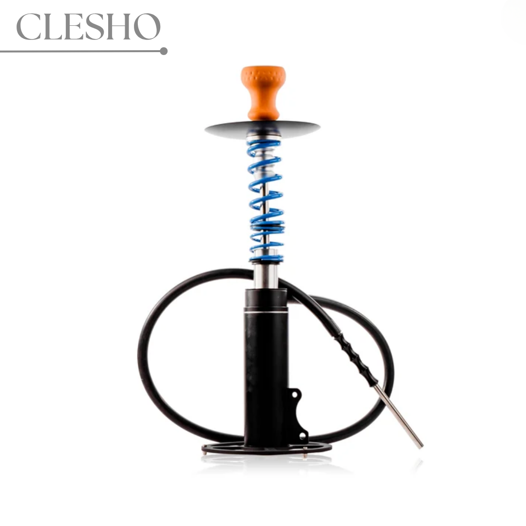 untitled-design-54.png Thugs Torque Hookah – Blue / Silver | 24 Inch Designer Hookah - Image 1